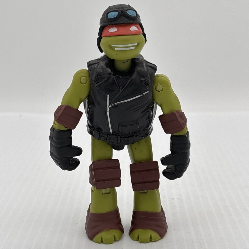 2014 Viacom TMNT Ninja Turtles Hot Rod Road Racer Michelangelo 4.5"